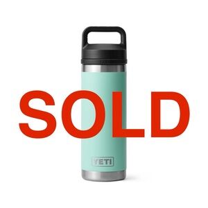 SOLD YETI Aqua Stainless Steel Tumbler